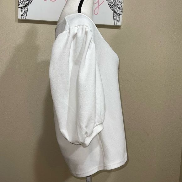 shein square neck button front top - Picture 2 of 9